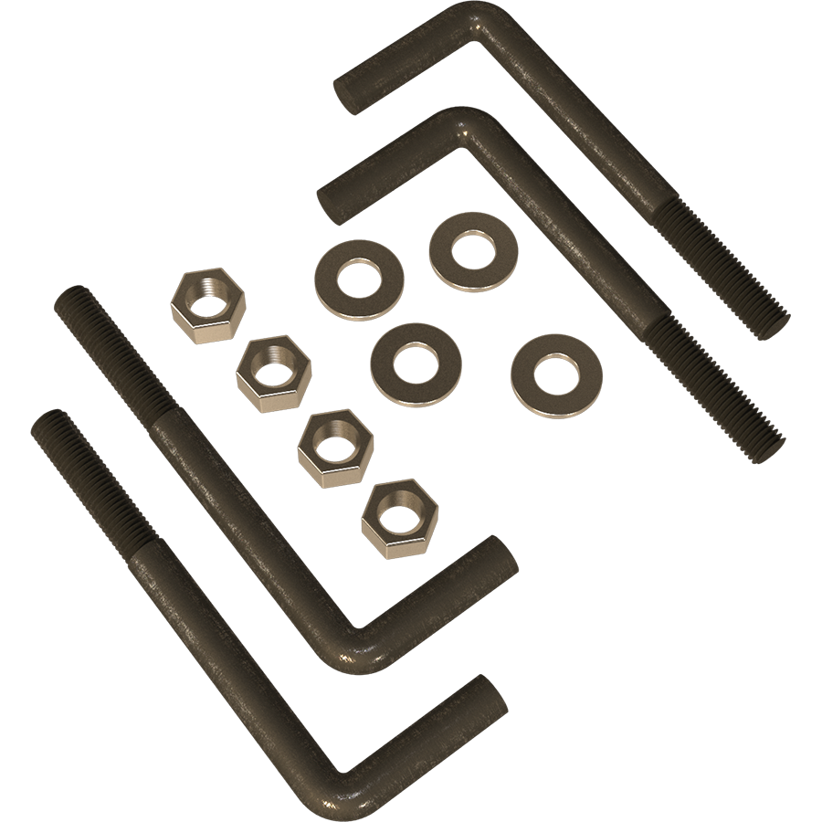 L-bolt Pedestal Mounting Kit - 1/2" Bolts