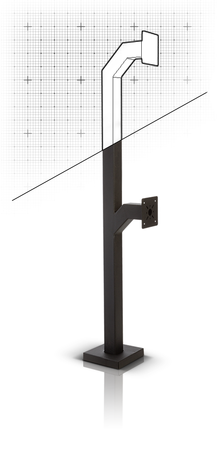 Custom truck height pedestal