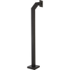 Heavy duty, semi truck height, card reader pedestal with 12" neck extension, built using 4" tubing, mount up to 50 lbs of combined access control devices.